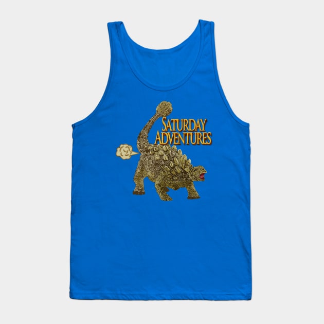 Farting Ankylosaurus Tank Top by SaturdayAdventures